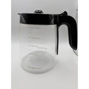 NutriBullet Brew Choice Pod + Carafe Coffee Pot Replacement 12 Cups Glass